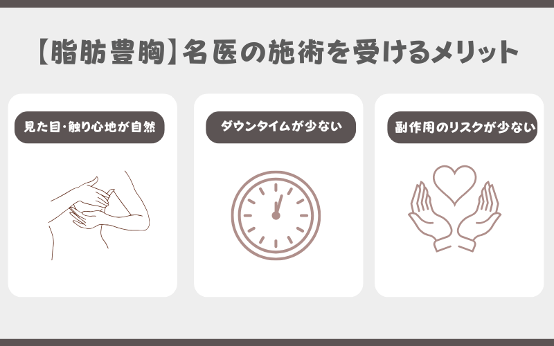 脂肪注入豊胸 名医 メリット