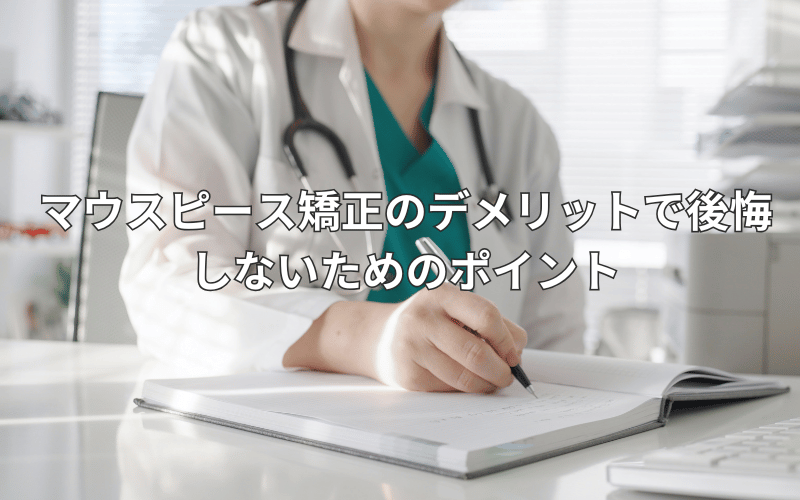 マウスピース矯正 後悔しないコツ